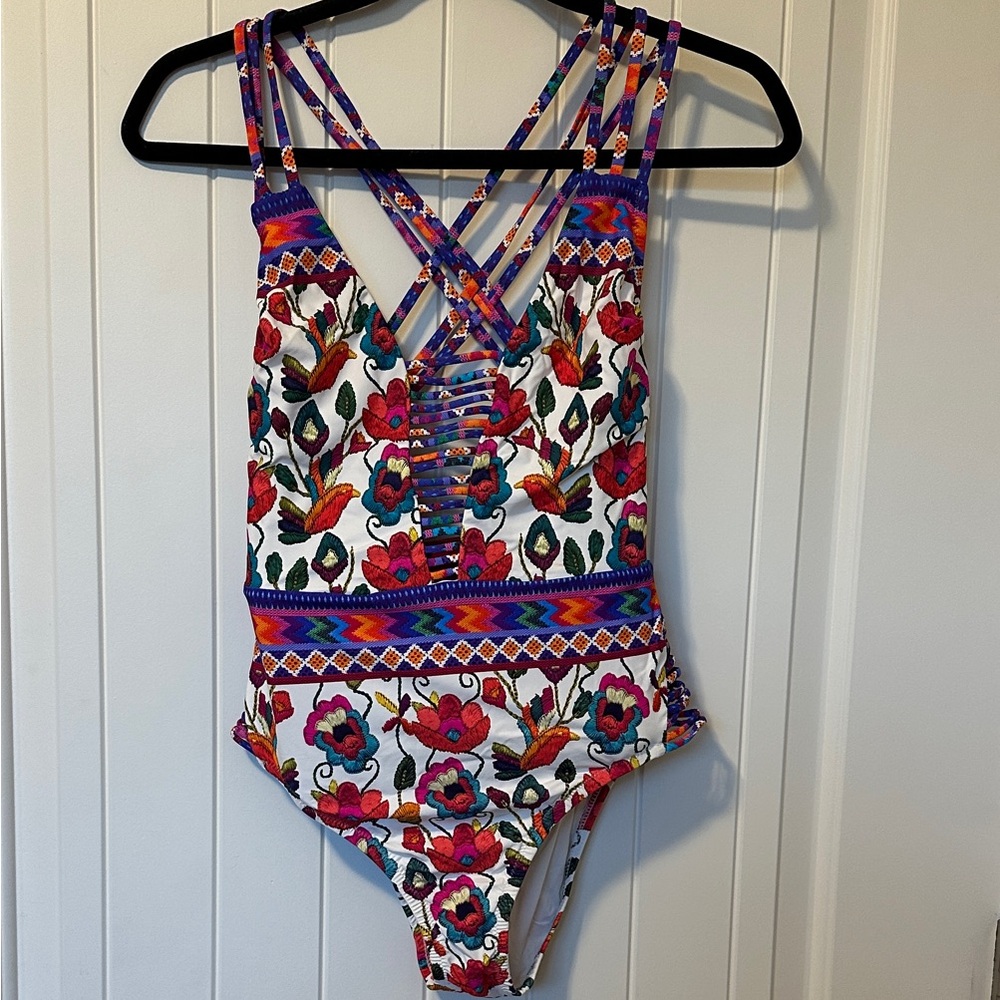 Nanette Lepore Multicolor Floral One Piece Swimsuit